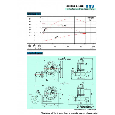 Погружной шламовый насос MEUDY 100QNS415