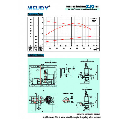 Погружной шламовый насос MEUDY 50ZJQ27.5 Погружной шламовый насос MEUDY 50ZJQ27.5